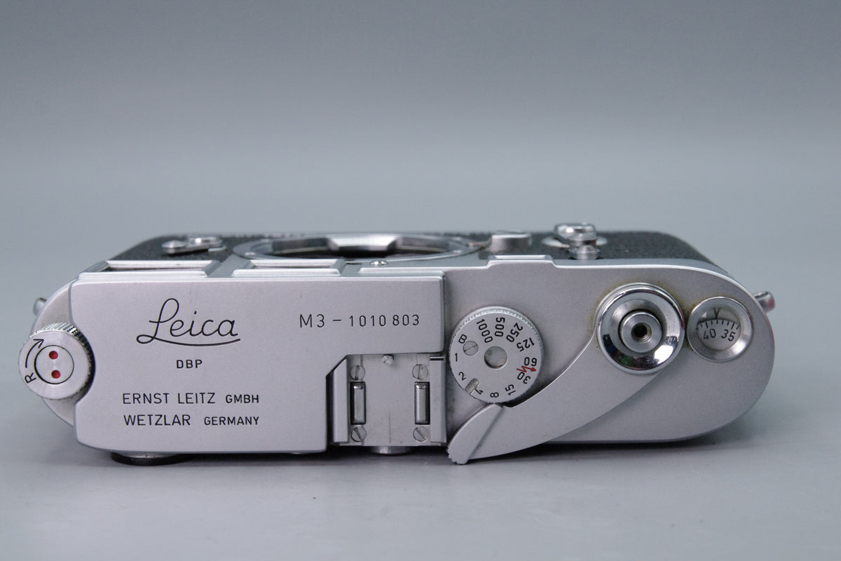 1960 Leica M3 Single Stroke Chrome 35mm Rangefinder Body Tested Excellent