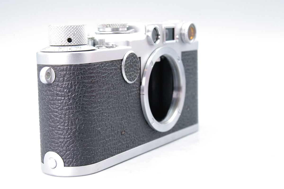 Leica IIIf Red Dial Chrome 35mm Rangefinder Body Ernst Leitz 1952 Tested