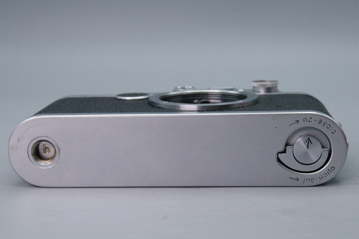 Leica IIIf Red Dial Chrome 35mm Rangefinder Body Ernst Leitz 1952 Tested