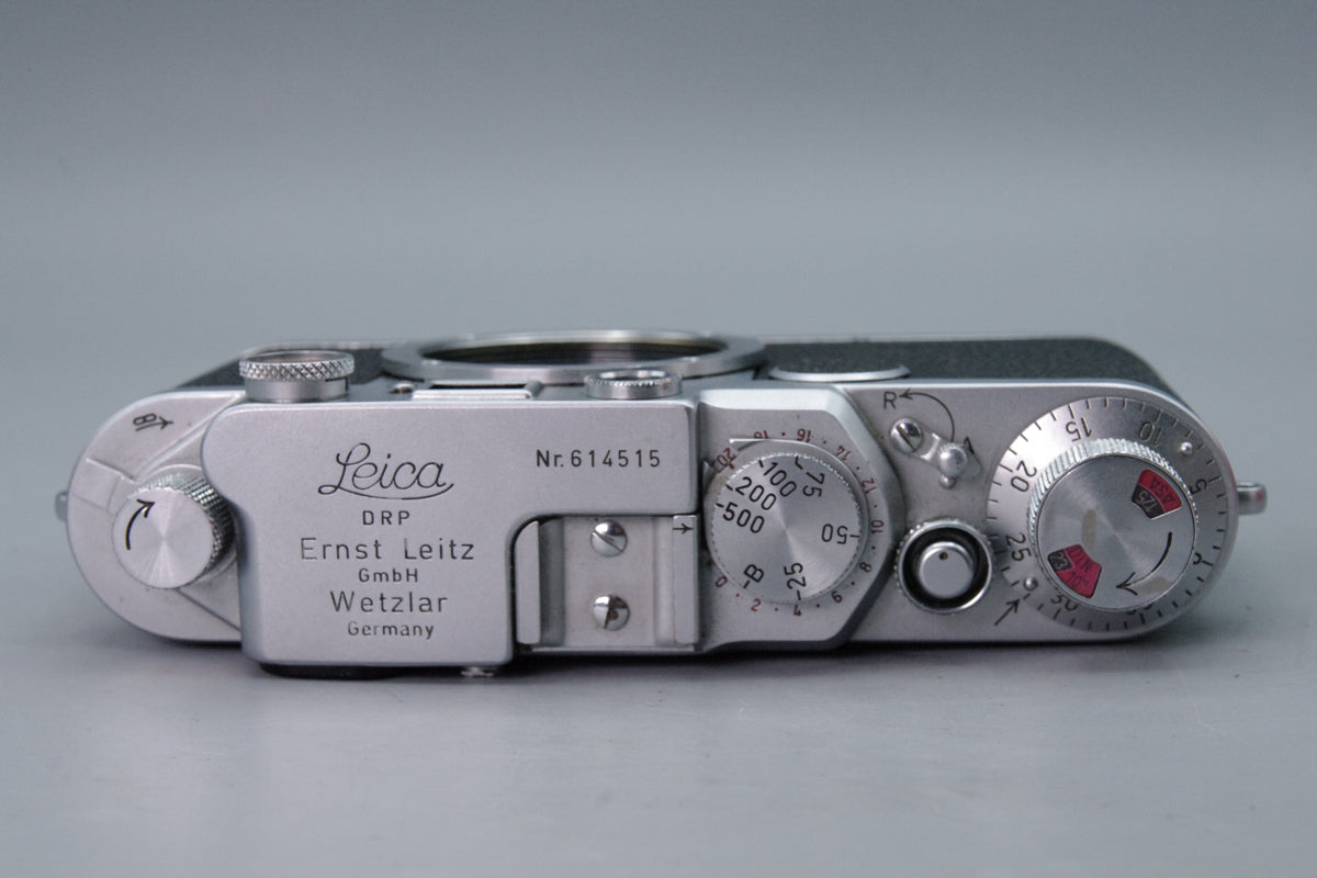 Leica IIIf Red Dial Chrome 35mm Rangefinder Body Ernst Leitz 1952 Tested