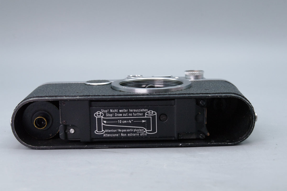 Leica IIIf Red Dial Chrome 35mm Rangefinder Body Ernst Leitz 1952 Tested