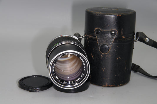 Olympus OM E.Zuiko 135mm f/3.5 Telephoto Lens – Manual Focus – VGC – OM Mount