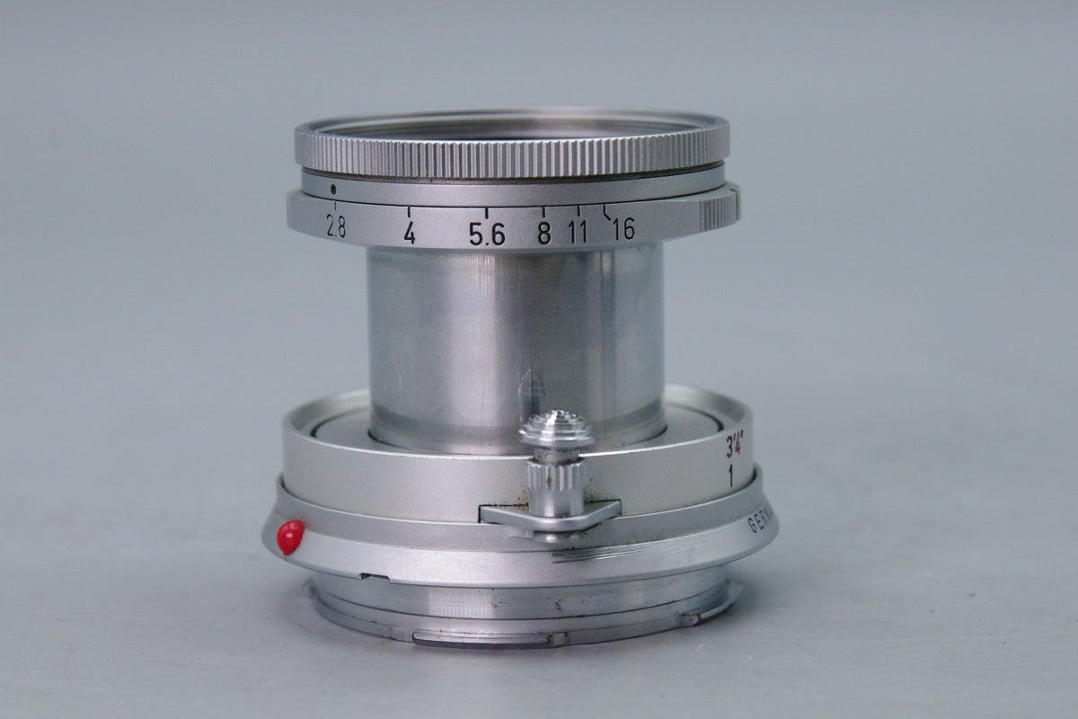 Leitz Elmar 50mm f2.8 Collapsible Leica M Mount Lens Silver Chrome 1962 Tested