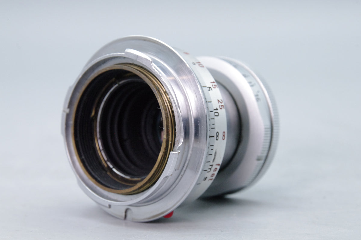 Leitz Elmar 50mm f2.8 Collapsible Leica M Mount Lens Silver Chrome 1962 Tested