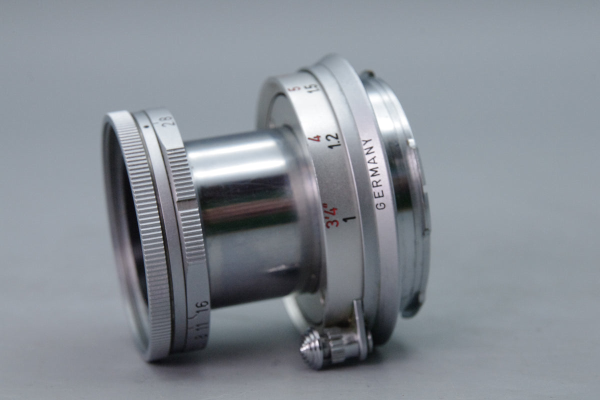 Leitz Elmar 50mm f2.8 Collapsible Leica M Mount Lens Silver Chrome 1962 Tested