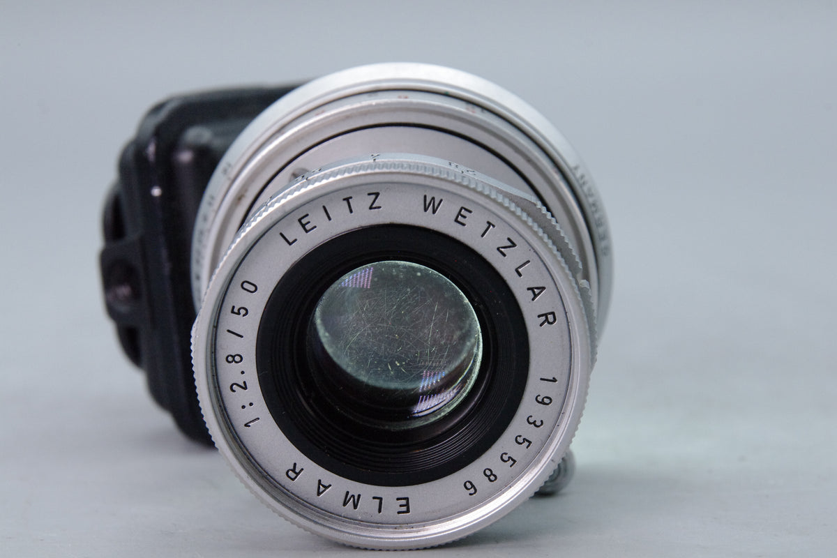 Leitz Elmar 50mm f2.8 Collapsible Leica M Mount Lens Silver Chrome 1962 Tested