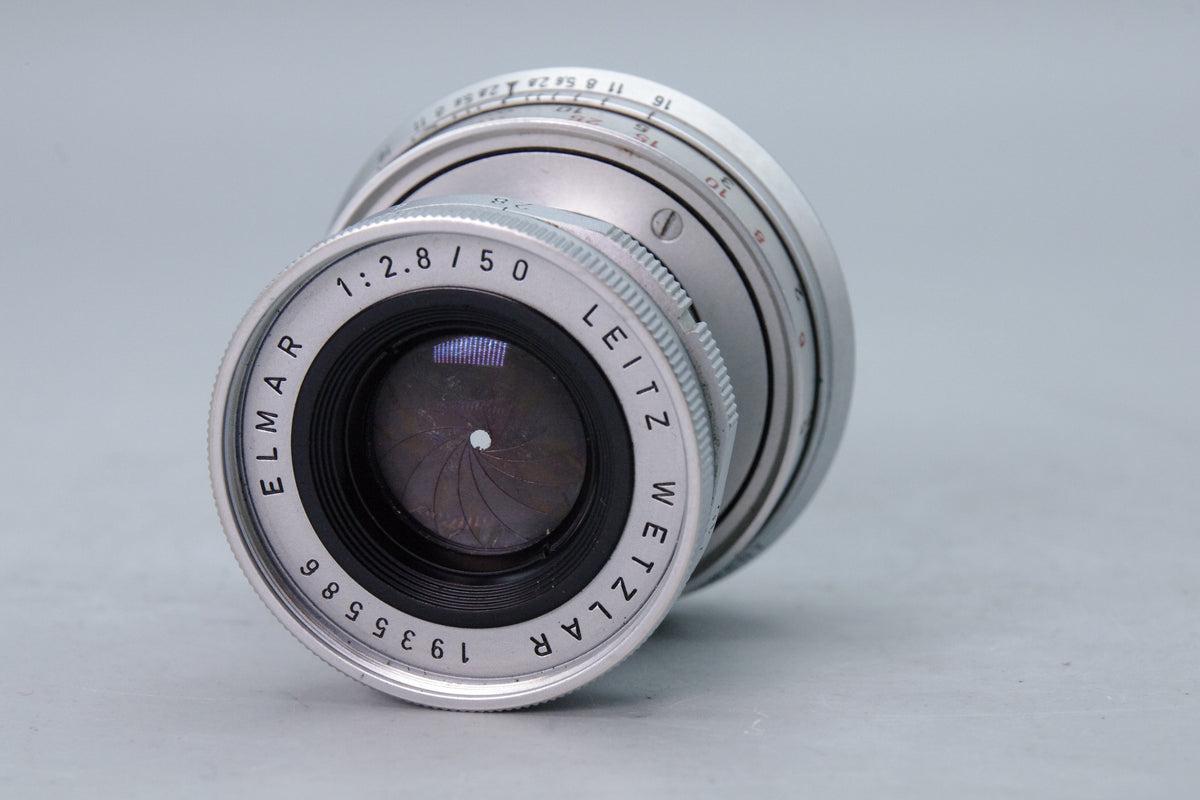 Leitz Elmar 50mm f2.8 Collapsible Leica M Mount Lens Silver Chrome 1962 Tested
