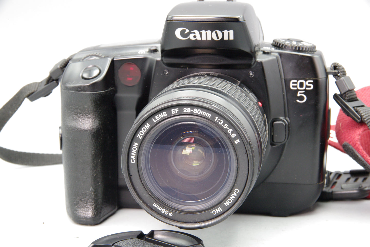 Canon EOS 5 35mm SLR + EF 28‑80mm F3.5‑5.6 II Lens – Very Good
