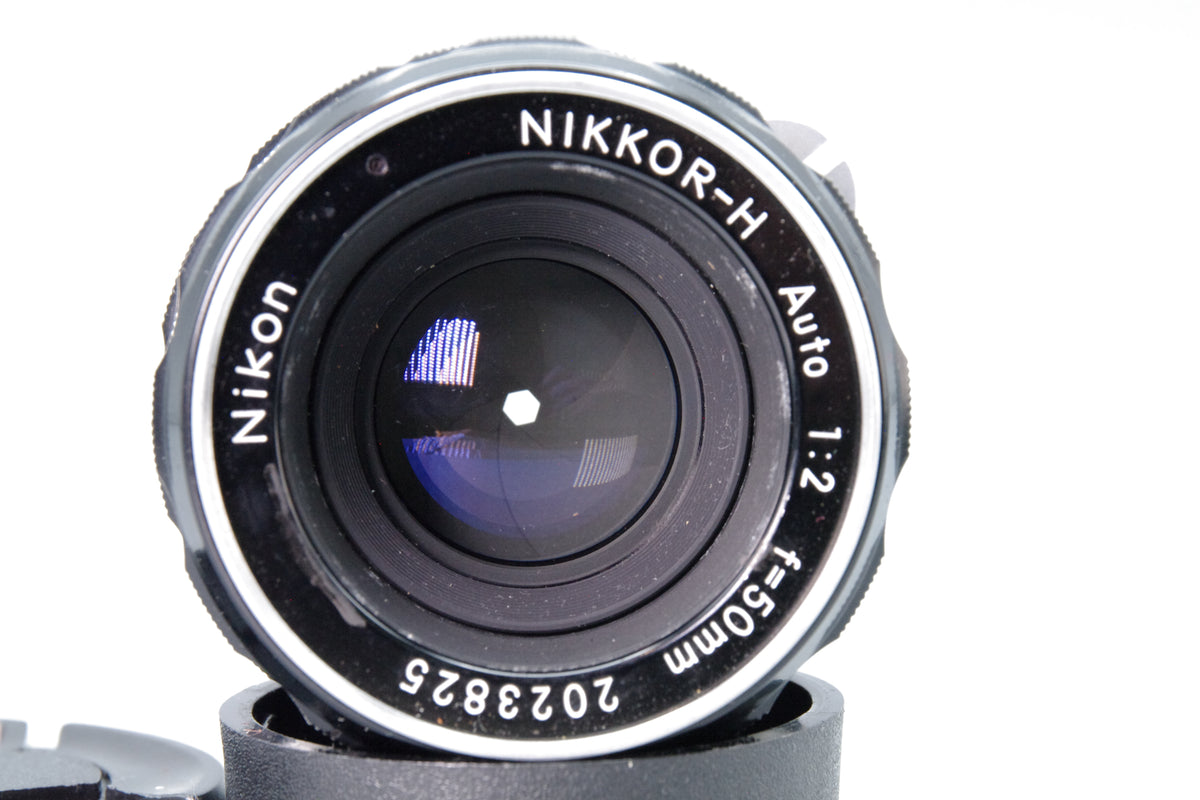 Nikon Nikkor‑H Auto 50mm f/2 Pre‑AI Lens – Nikon F Mount  – Excellent