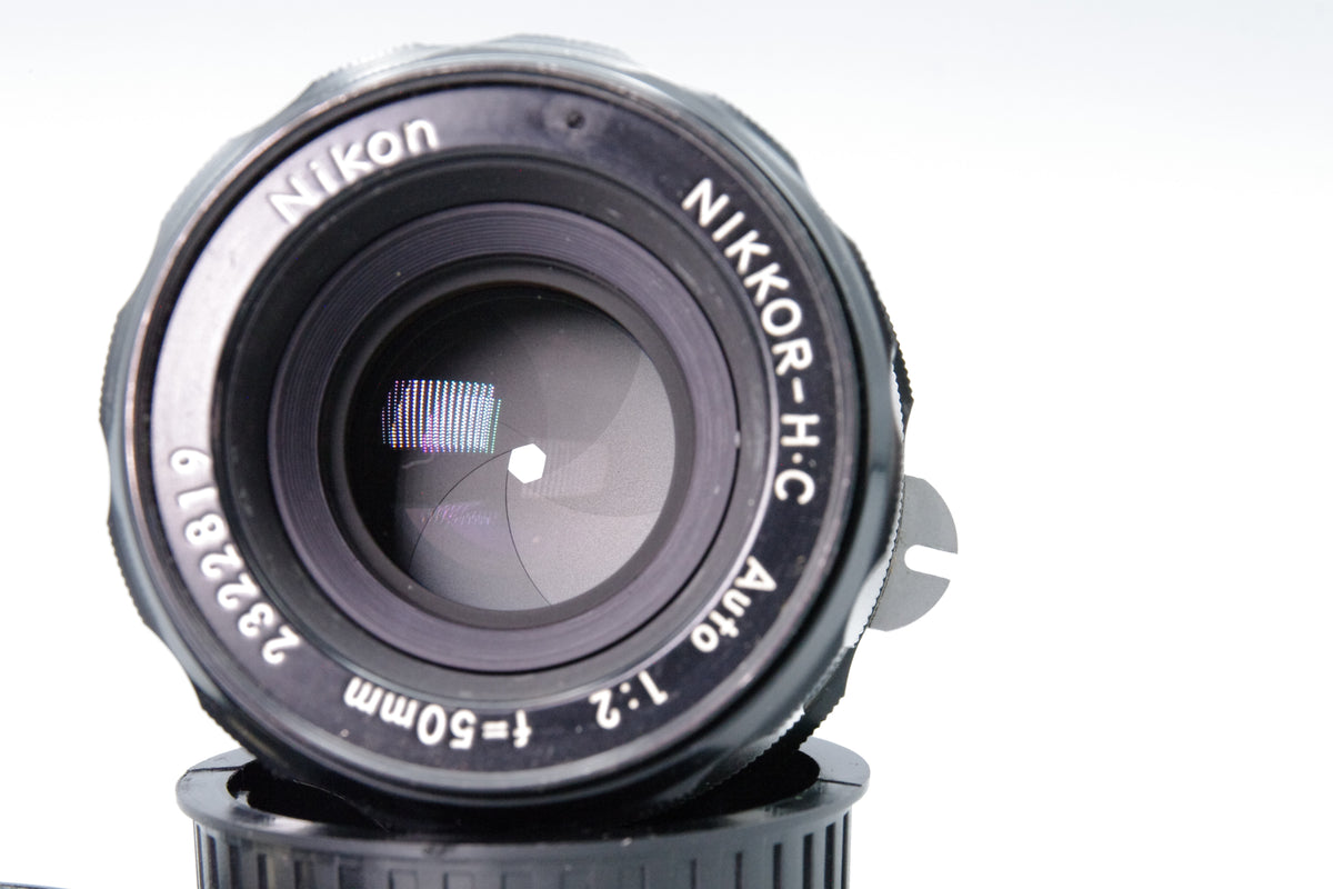 Nikon Nikkor‑H.C 50mm f/2 Pre‑AI Lens – Nikon F Mount – Manual Focus – Excellent