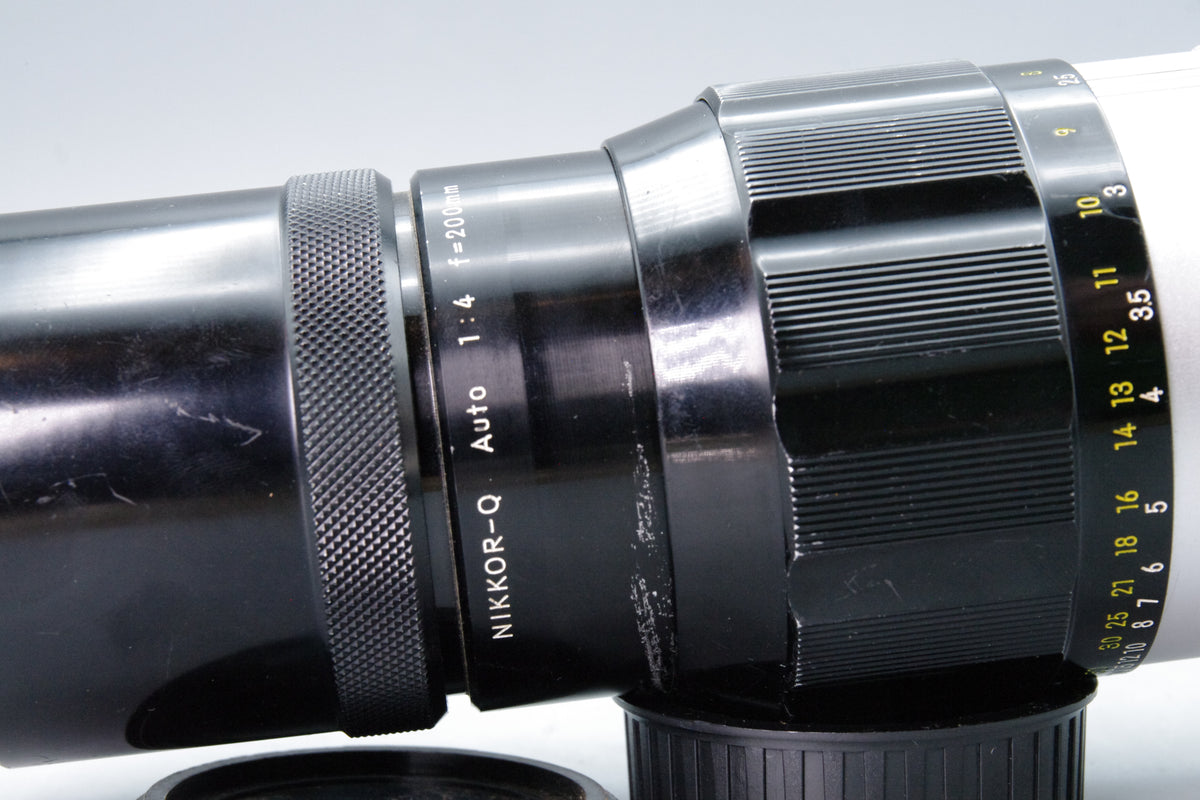 Nikon NIKKOR-Q Auto 200mm f4 Telephoto Lens Nippon Kogaku F Mount VGC