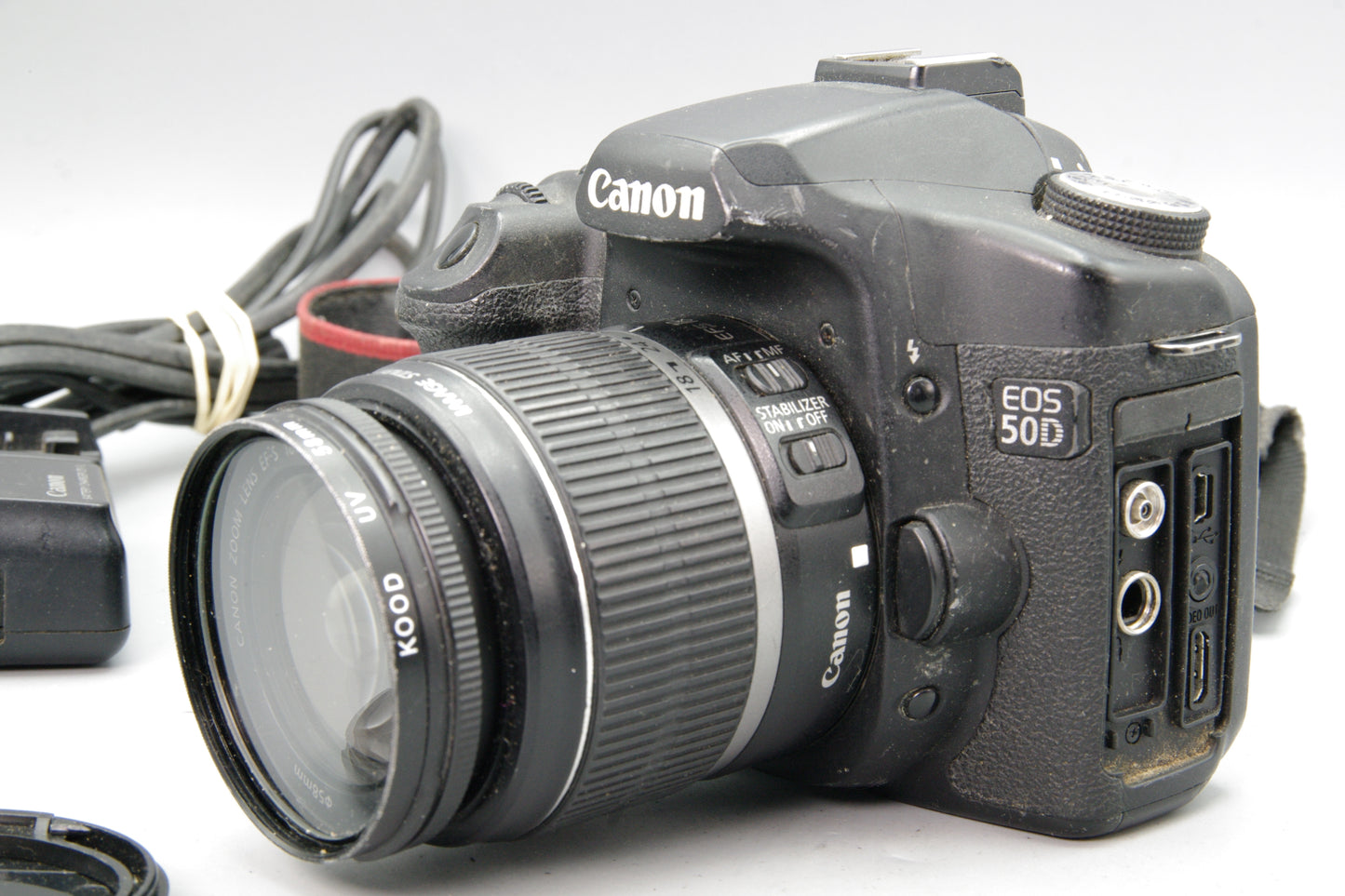 Canon EOS 50D DSLR with 18-55mm Lens and Charger – Shutter Count 48098