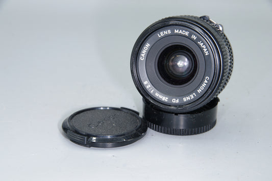 Canon FD 28mm f/2.8 Wide Angle Lens – Sharp, Compact  Classic – Very Good Condition