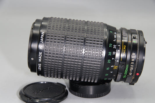 Canon FD 75–200mm f/4.5 Zoom Lens – Macro Mode – Vintage Telephoto