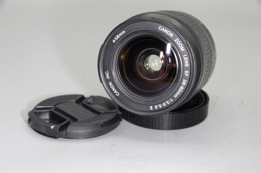 Canon EF 28–80mm f/3.5–5.6 II Lens – Autofocus Zoom – EF Mount – With Caps