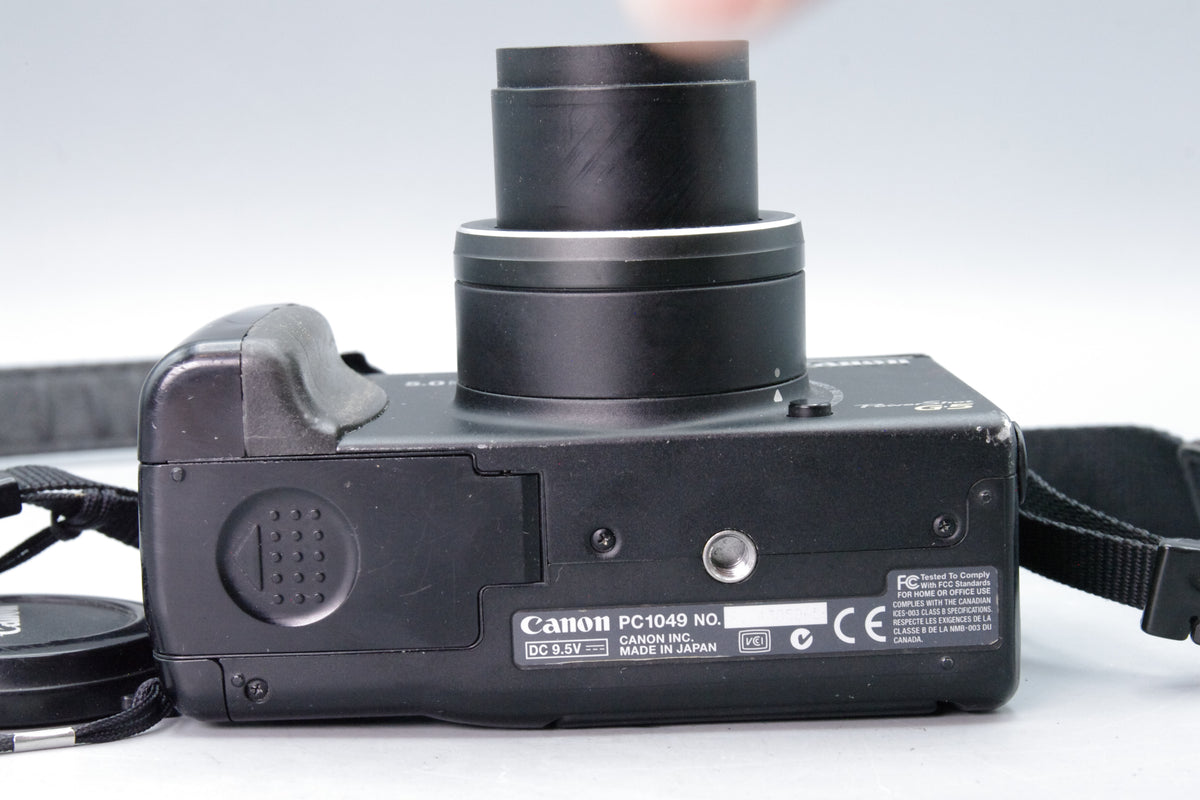 Canon PowerShot G5 5.0MP Vintage Digital Camera Black Strap Lens Cap Tested