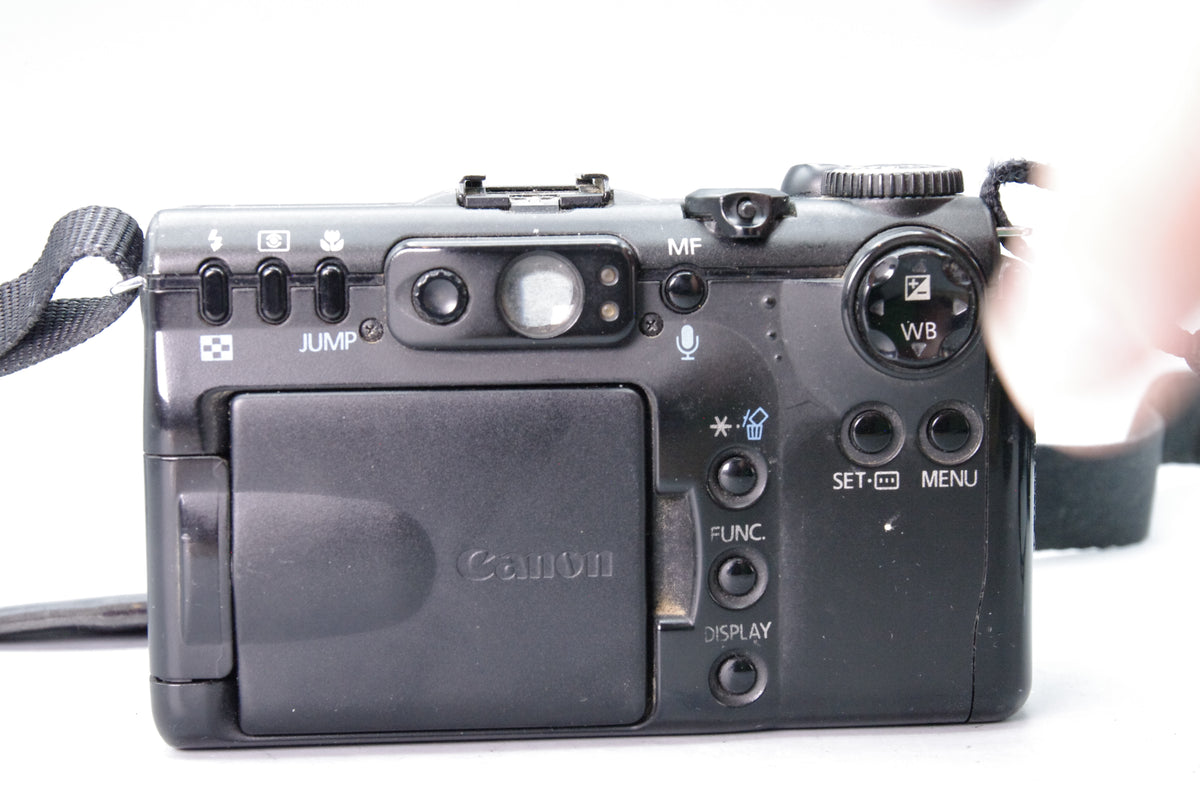 Canon PowerShot G5 5.0MP Vintage Digital Camera Black Strap Lens Cap Tested