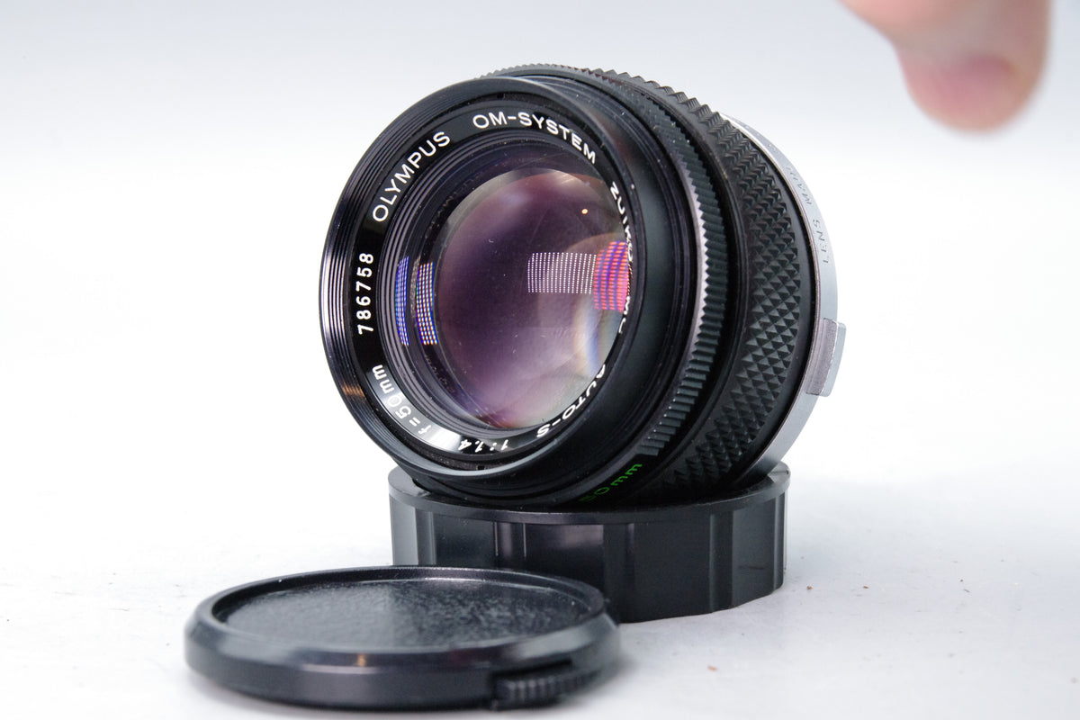 Olympus OM Zuiko Auto‑S 50mm f1.4 Lens Olympus OM Mount Fast Prime - Serviced