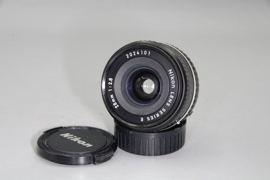 Nikon Series E 28mm f/2.8 AI-S Wide Angle Lens – Manual Focus, Compact