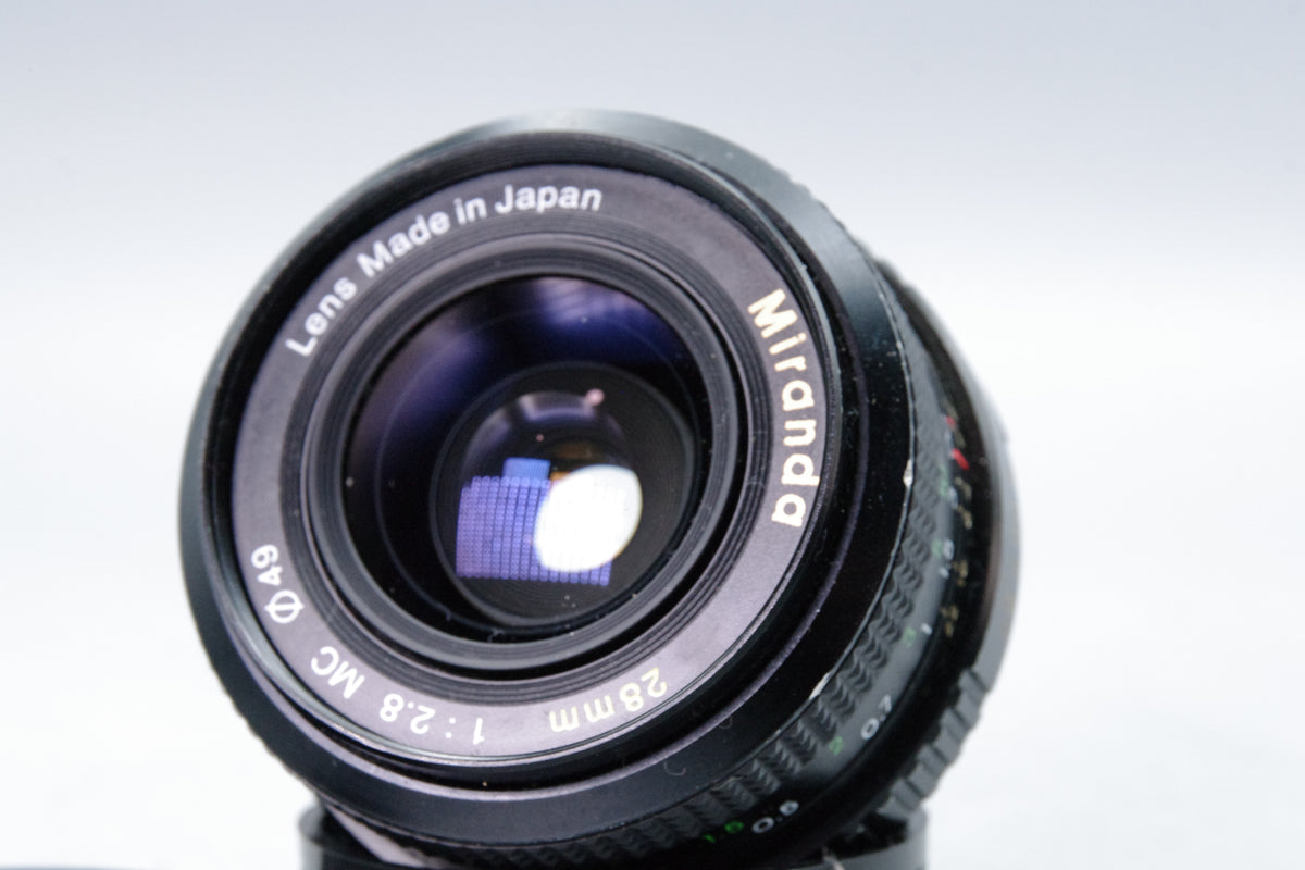 Miranda 28mm f2.8 MC Wide Angle Prime Lens Minolta MD Mount Caps Tested
