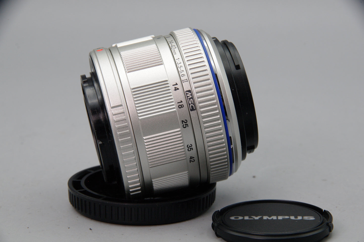 Olympus M.Zuiko Digital 14–42mm F3.5–5.6 II MSC Lens – M4/3 - Silver