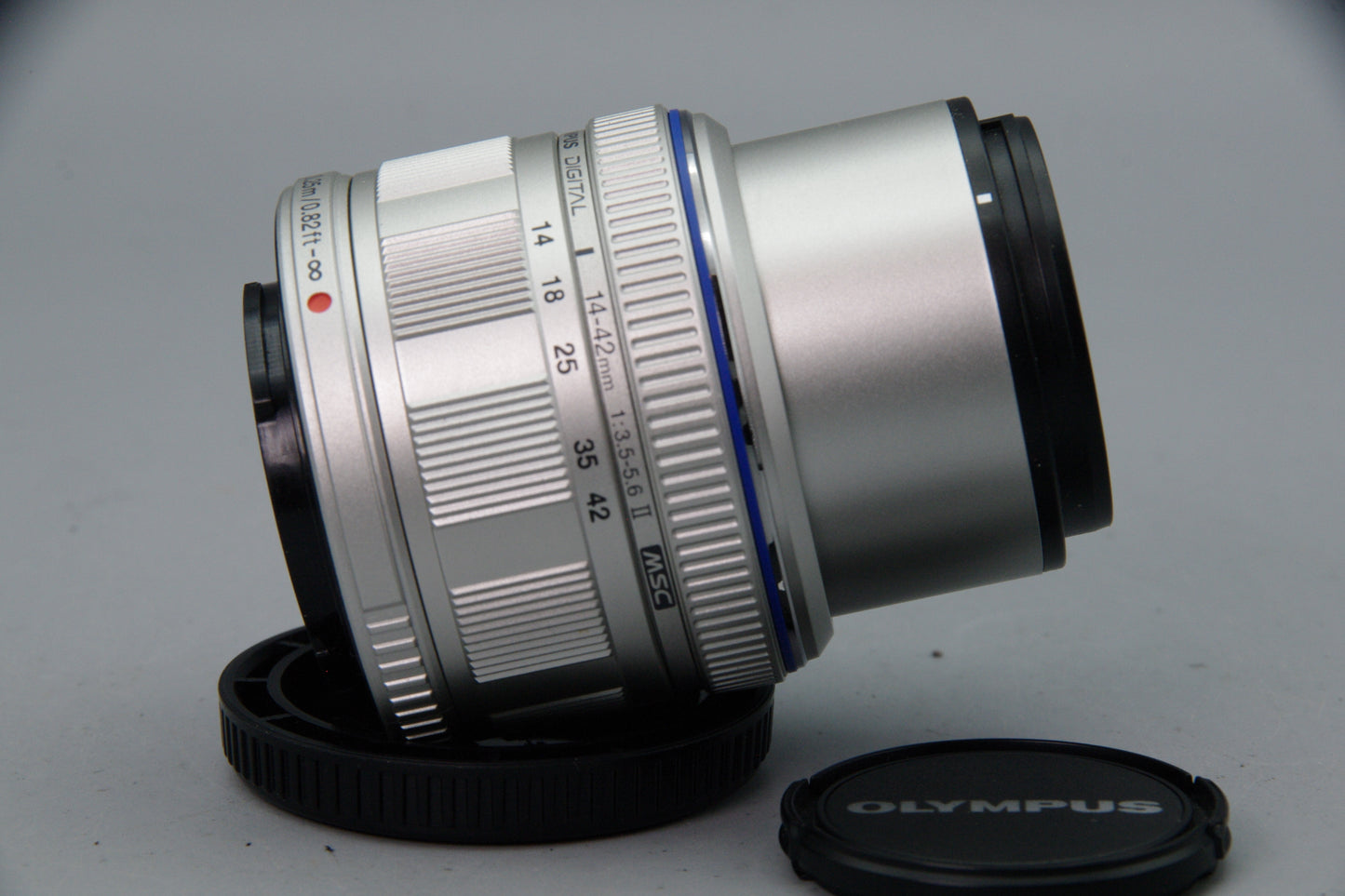 Olympus M.Zuiko Digital 14–42mm F3.5–5.6 II MSC Lens – M4/3 - Silver