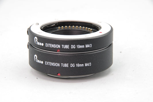 Pixco Extension Tubes 10mm & 16mm – Micro Four Thirds – M4/3
