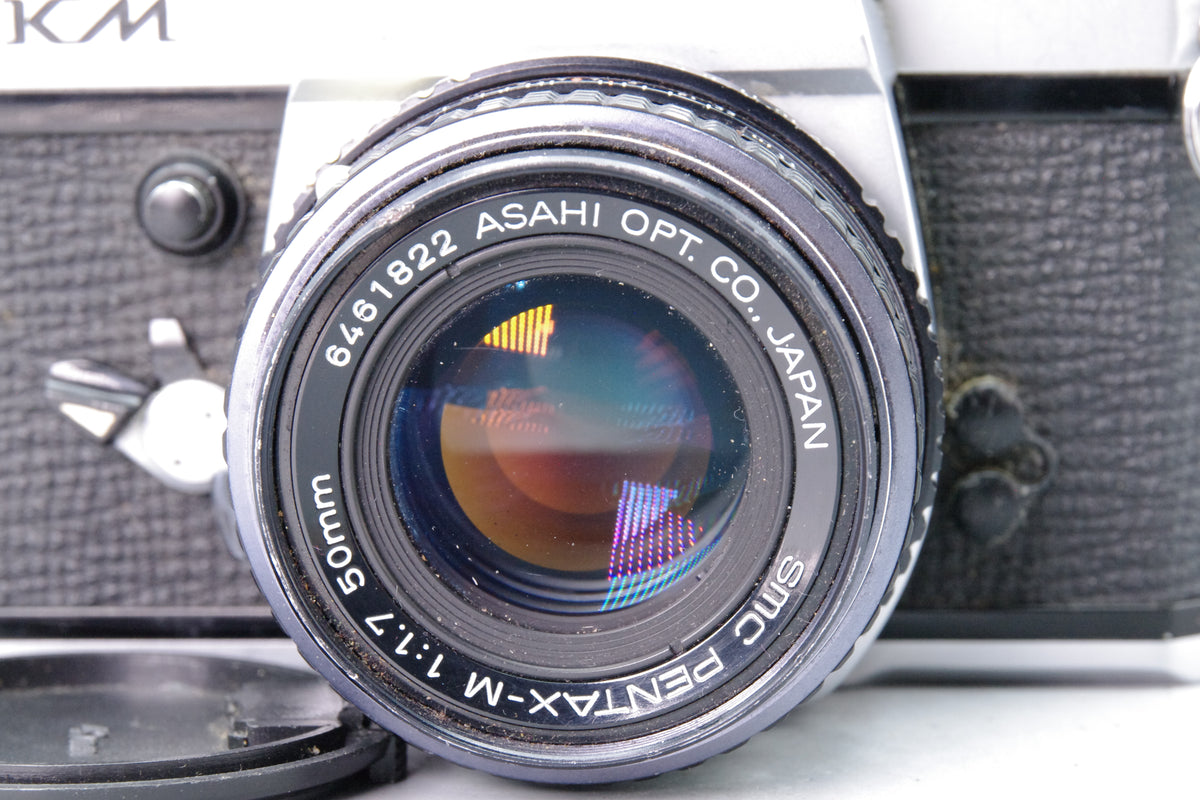 Asahi Pentax KM 35mm SLR Camera with SMC Pentax-M 50mm f1.7 Lens Tested