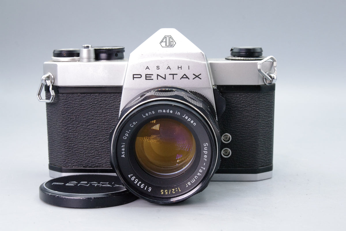 Asahi Pentax Spotmatic SP 500 35mm SLR Camera Super-Takumar 55mm f2 Lens Tested