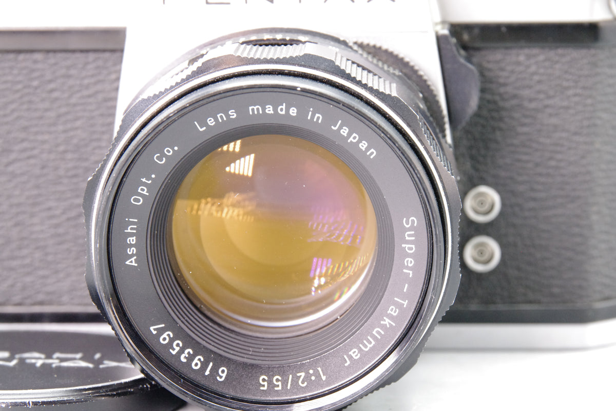 Asahi Pentax Spotmatic SP 500 35mm SLR Camera Super-Takumar 55mm f2 Lens Tested