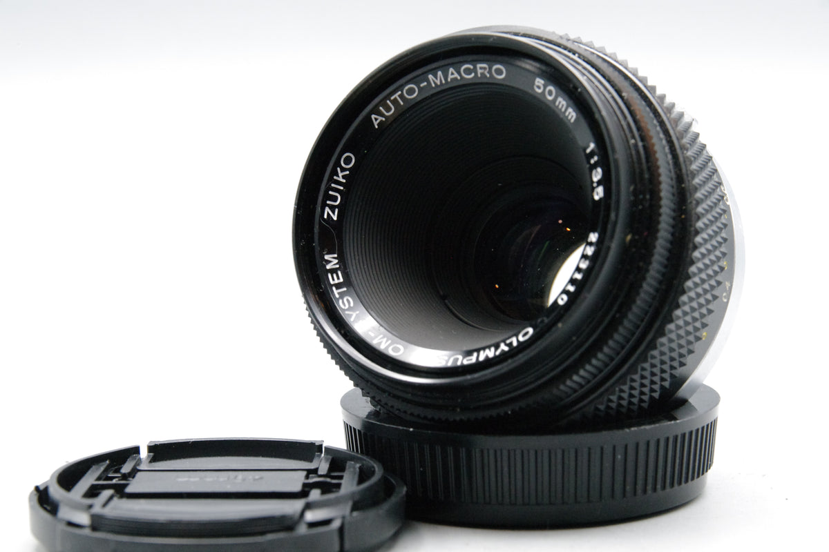 Olympus OM Zuiko Auto‑Macro 50mm f3.5 Lens – Olympus OM Mount – Excellent
