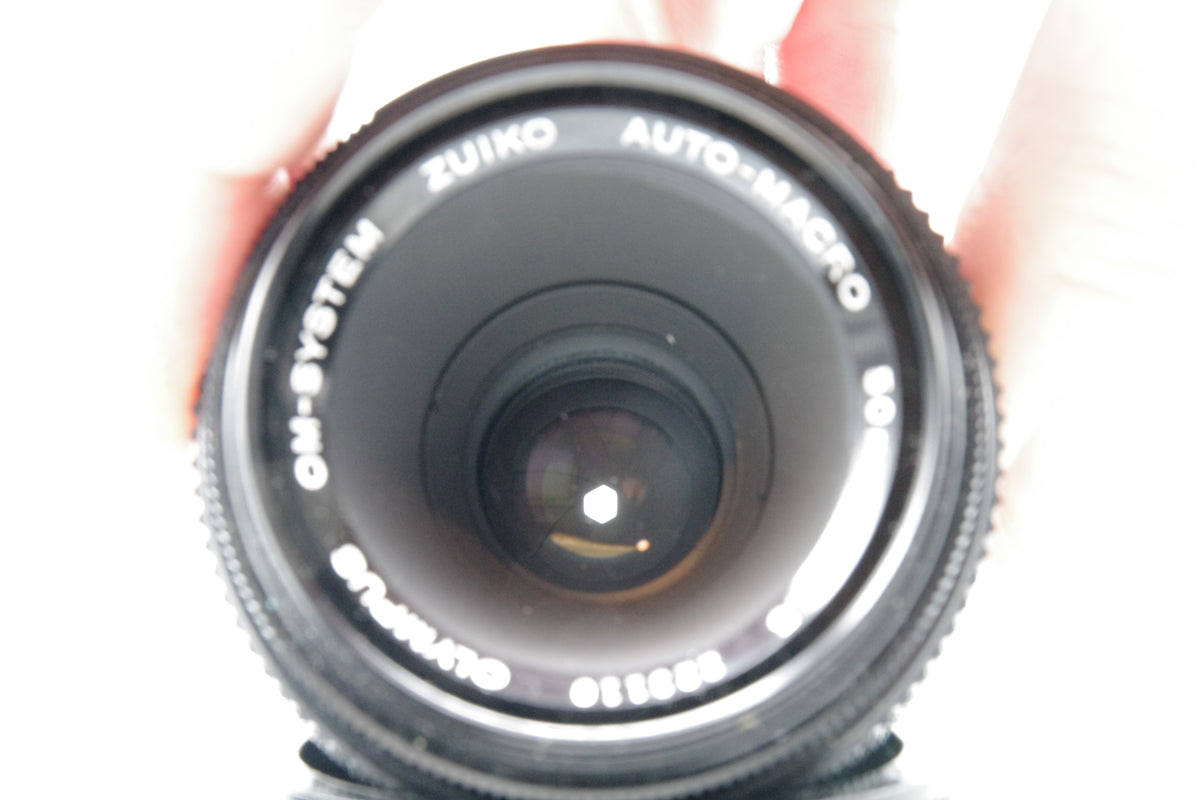 Olympus OM Zuiko Auto‑Macro 50mm f3.5 Lens – Olympus OM Mount – Excellent