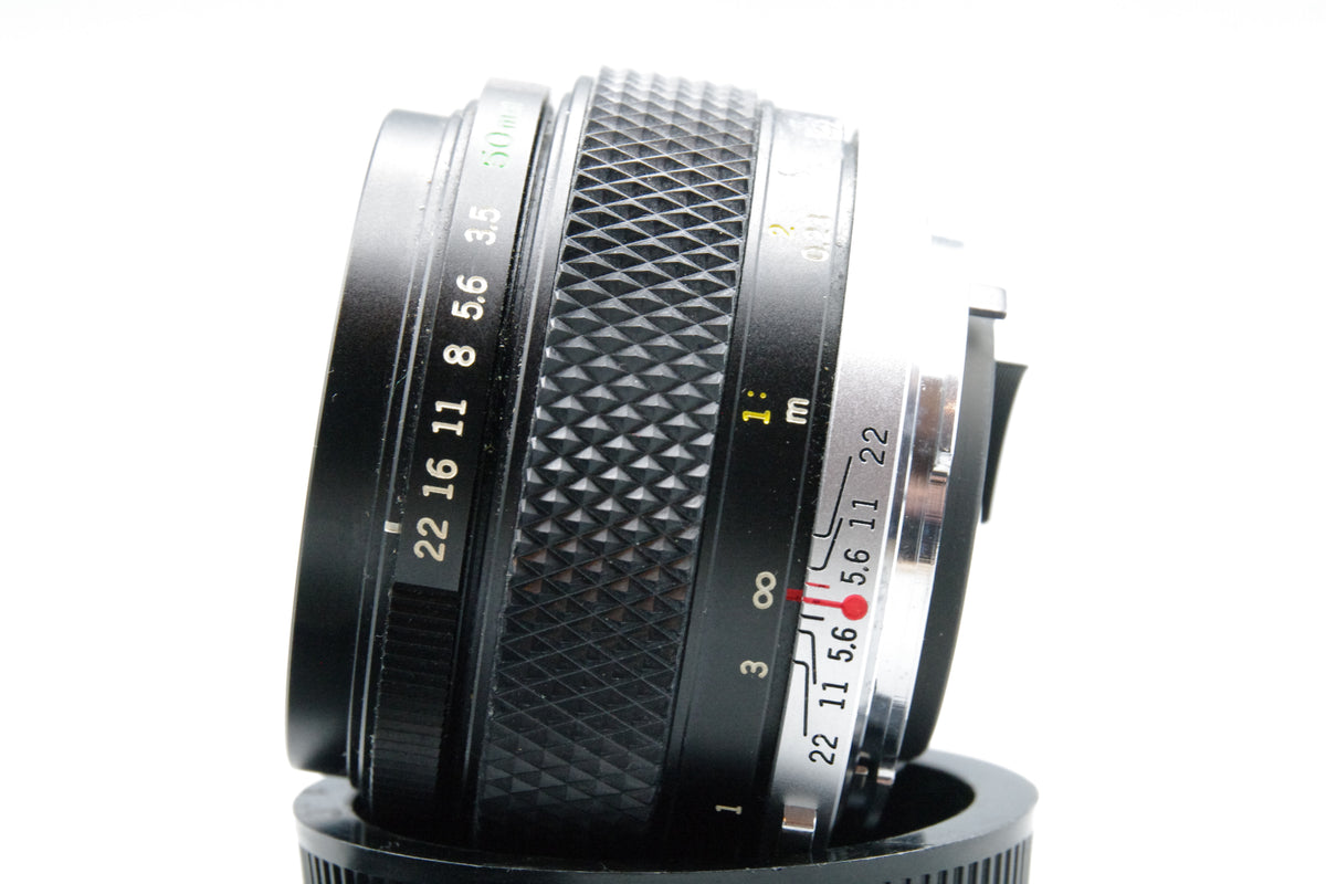 Olympus OM Zuiko Auto‑Macro 50mm f3.5 Lens – Olympus OM Mount – Excellent
