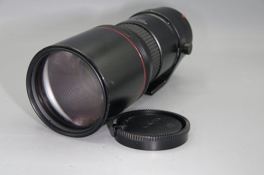 Tokina AT-X 400mm f/5.6 SD AF – Minolta/Sony A Mount – Haze – Caps