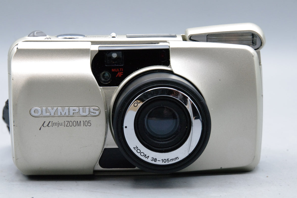 Olympus MJU Zoom 105 Champagne Colour 35mm Film Camera