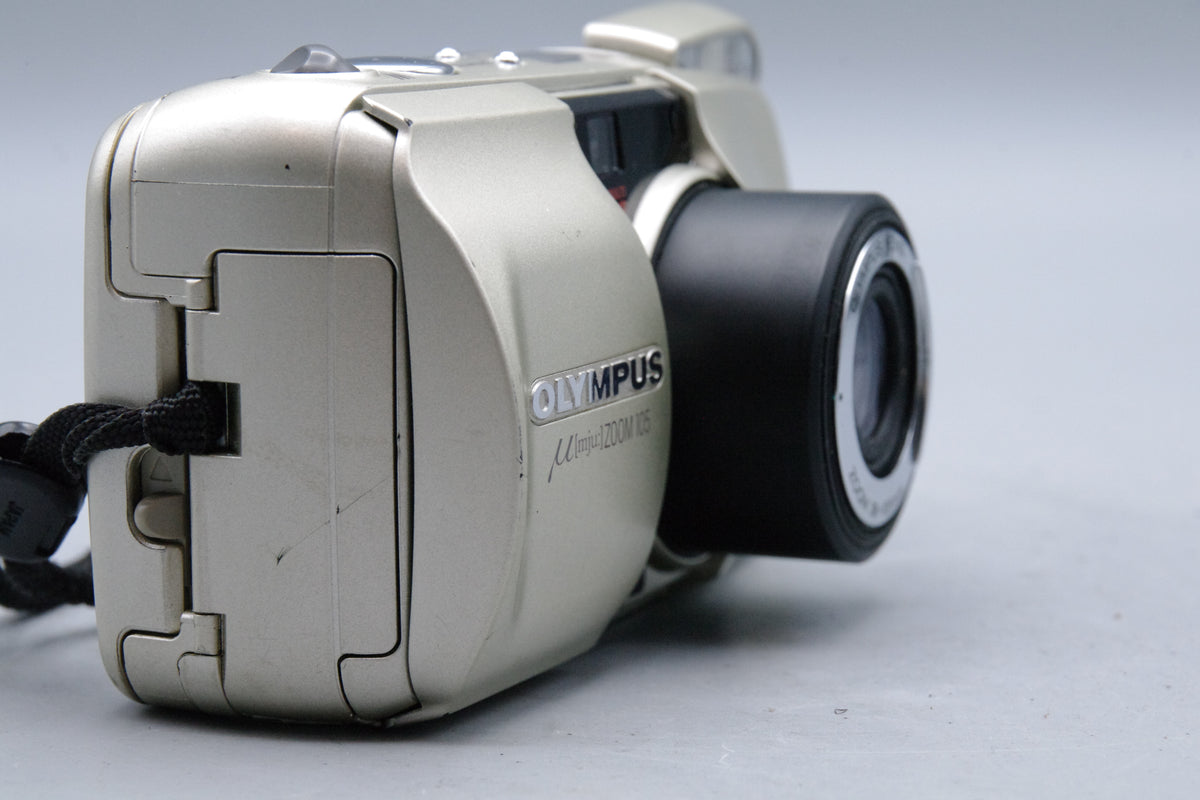 Olympus MJU Zoom 105 Champagne Colour 35mm Film Camera
