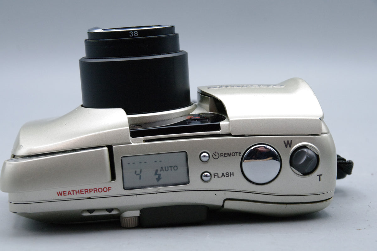 Olympus MJU Zoom 105 Champagne Colour 35mm Film Camera