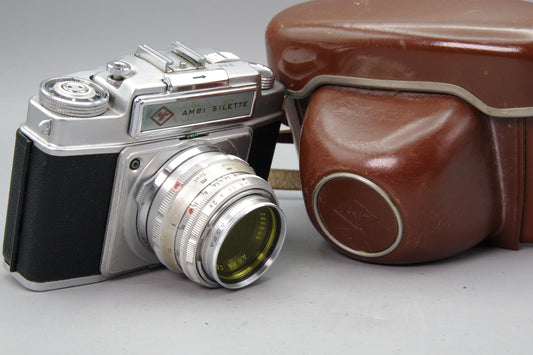 Agfa Ambi Silette 35mm Rangefinder Camera with Case Spares/Repair