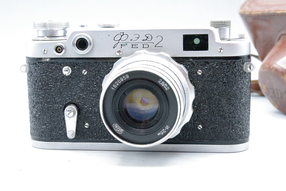 FED‑2 35mm Rangefinder Camera with FED 52mm f/2.8 Lens – Excellent Condition