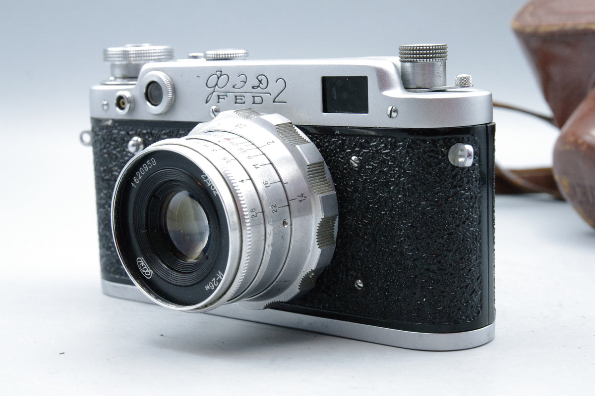 FED‑2 35mm Rangefinder Camera with FED 52mm f/2.8 Lens – Excellent Condition