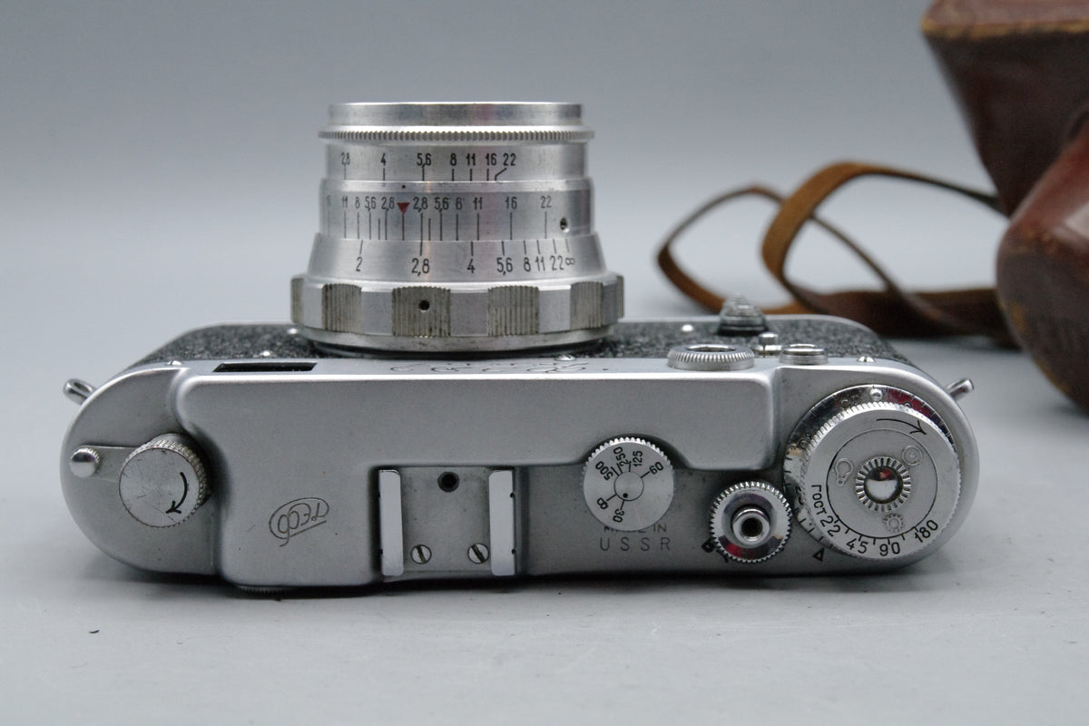 FED‑2 35mm Rangefinder Camera with FED 52mm f/2.8 Lens – Excellent Condition