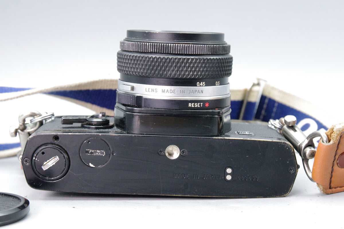 Olympus OM‑2 Black 35mm SLR + Zuiko 50mm f/1.8 Lens – VGC
