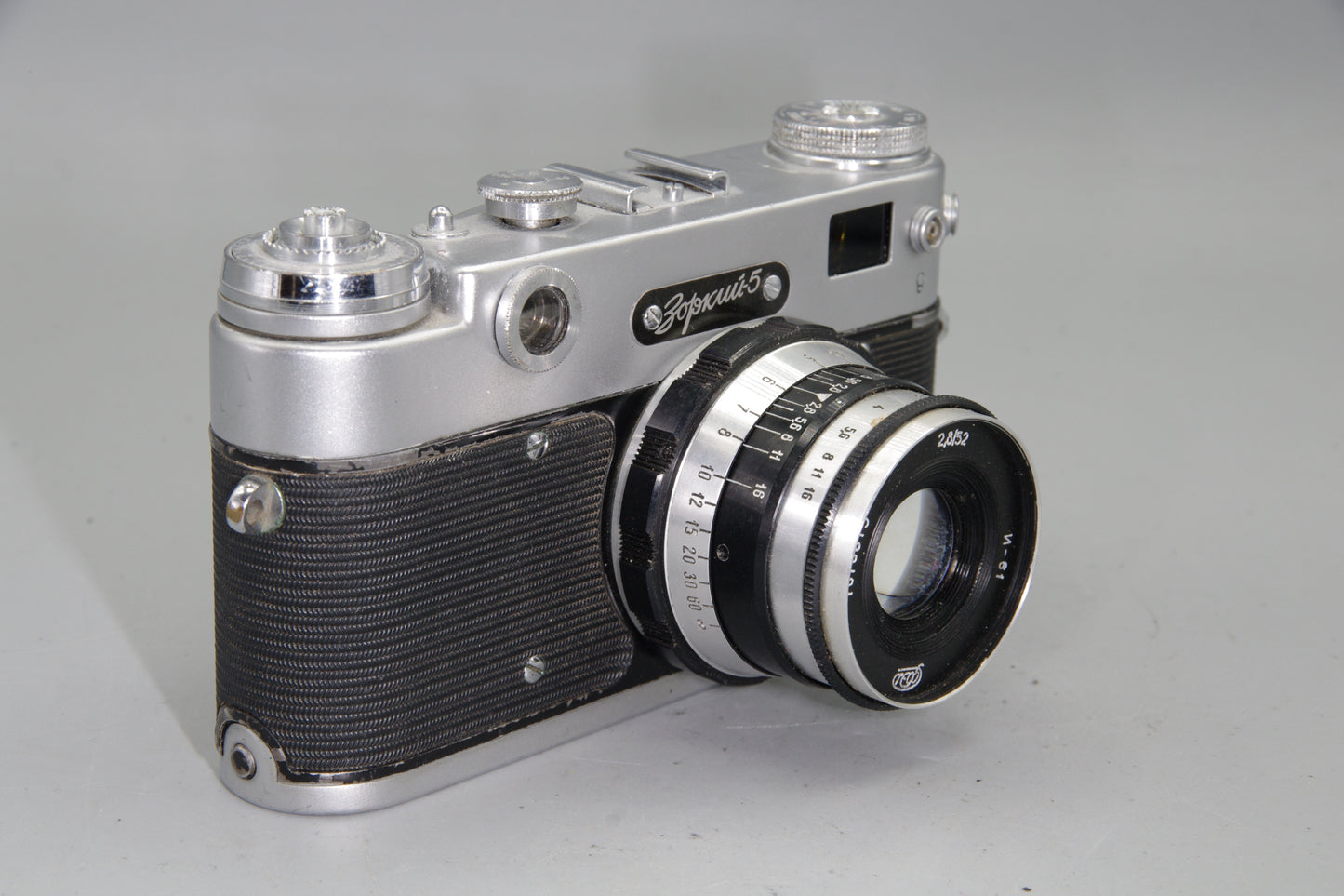 KMZ Zorki-5 Rangefinder with FED 52mm f/2.8 Lens M39 Soviet 35mm Film