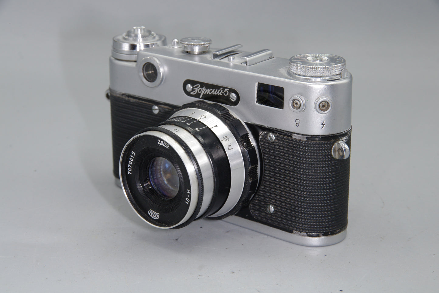 KMZ Zorki-5 Rangefinder with FED 52mm f/2.8 Lens M39 Soviet 35mm Film