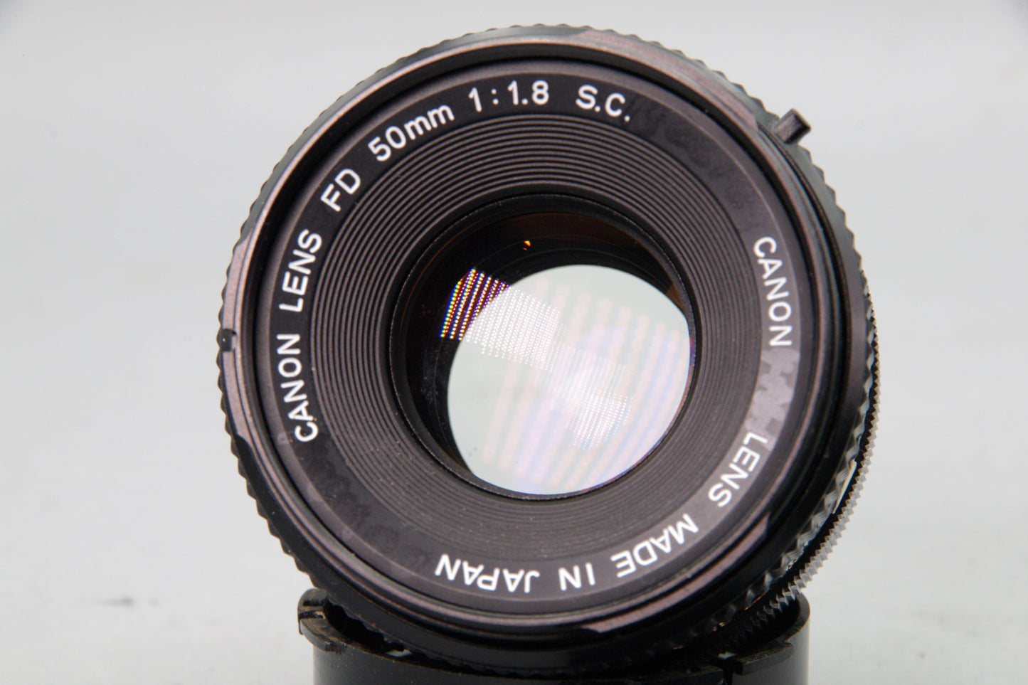 Canon FD 50mm f/1.8 S.C. Prime Lens Manual Focus with Caps – Tested Exc