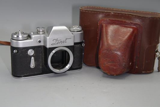 Zenit Soviet 35mm SLR Camera M39 Screw Mount Early Model KMZ USSR