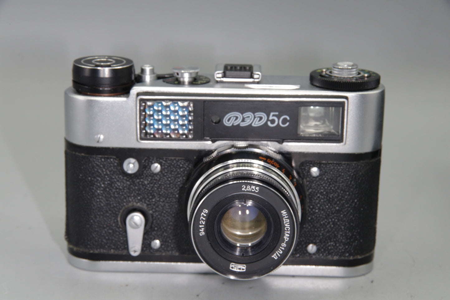 FED 5C Rangefinder Camera with Industar 55mm f/2.8 Lens – USSR Vintage