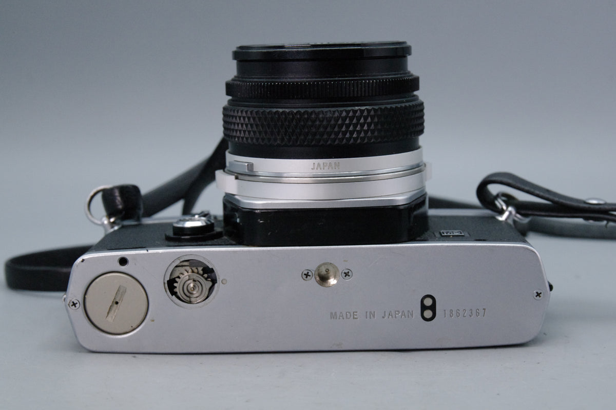 Olympus OM‑1N 35mm SLR Film Camera + Zuiko 50mm f/1.8 Lens – Very Good