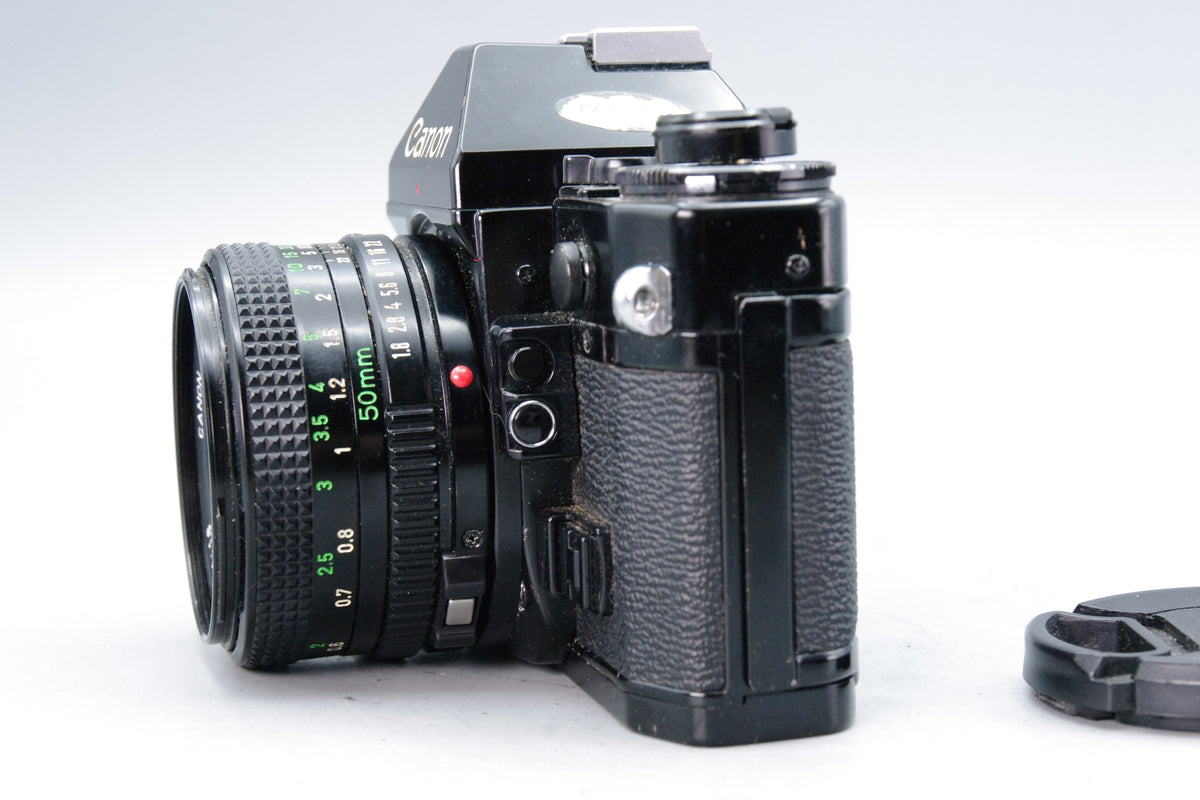 Canon A-1 35mm SLR Camera with FD 50mm f/1.8 Lens - Tested & Working