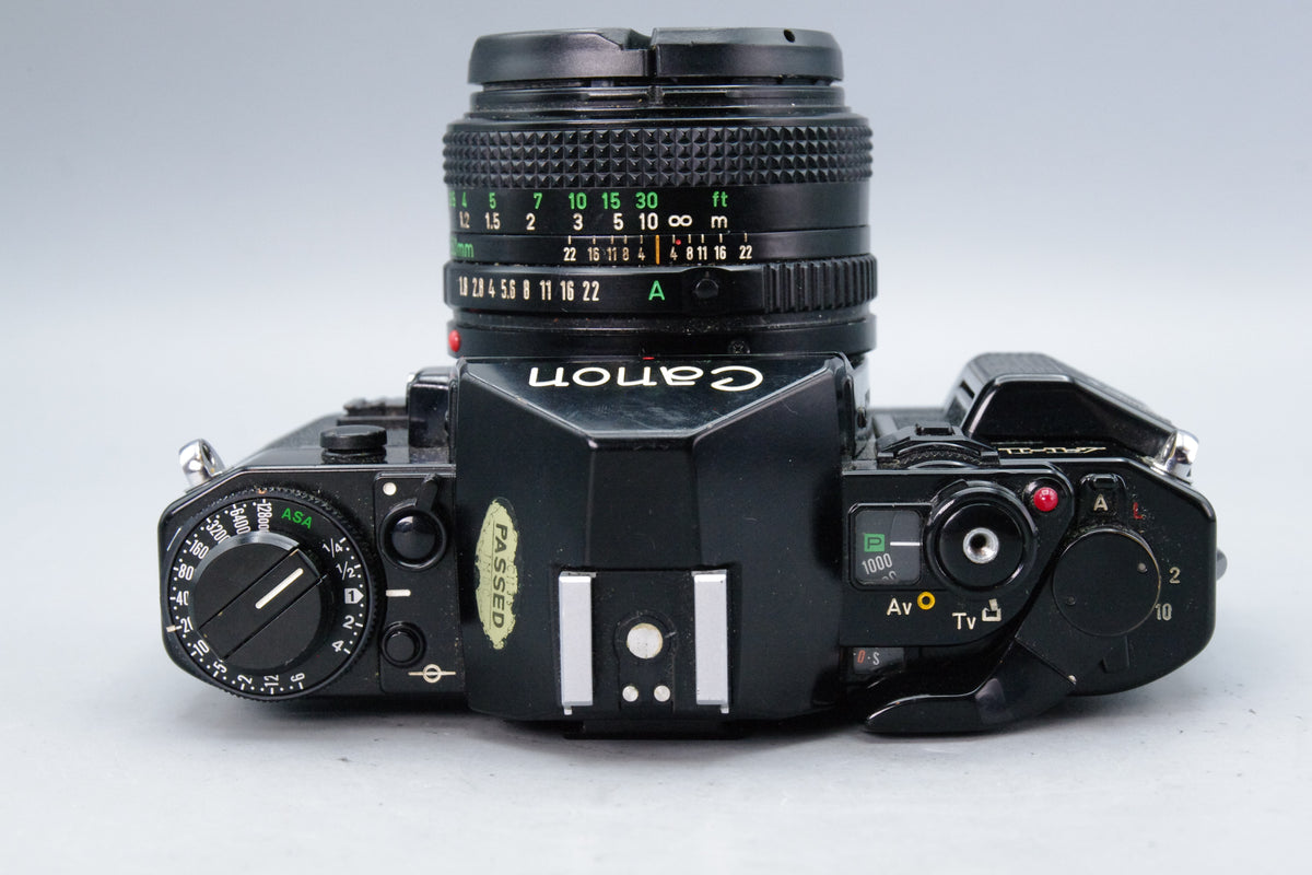Canon A-1 35mm SLR Camera with FD 50mm f/1.8 Lens - Tested & Working